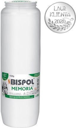 BisPol Wkład olejowy do zniczy Memoria WO8 biały 1szt
