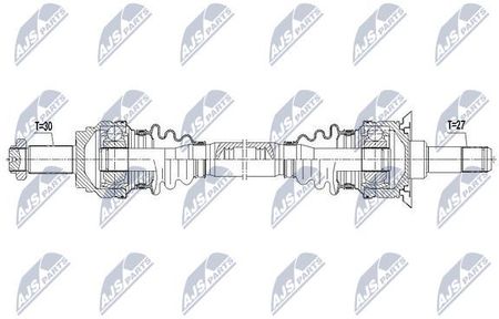 PÓŁOŚ NAPĘDOWA BMW X3 28I/35I 11-, ATM,TYLNA,LEWA NPW-BM-091