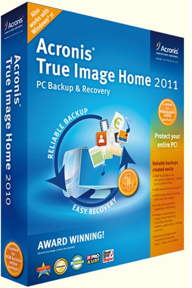 acronis true image home 2011 plus pack скачать