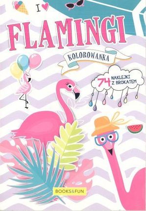 I Love Flamingi Kolorowanka + Naklejki