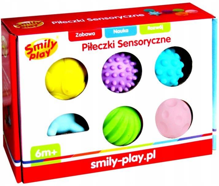 Smily Play Piłeczki Sensoryczne 6szt. SP83399 - zdjęcie 1 Smily Play Piłeczki Sensoryczne 6szt. SP83399