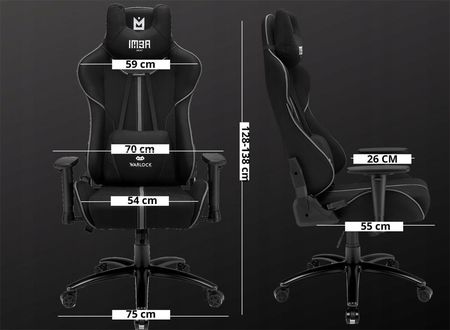IMBA seat Warlock materiałowy Black 987113 - zdjęcie 5