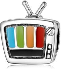 Valerio Rodowany Srebrny Wiszący Charms Do Pandora Telewizor Tv Srebro 925 (CHARM247)