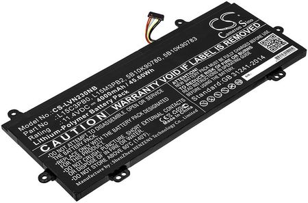 Cameron Sino Lenovo Winbook N22/5B10K90780 4000mAh 45.60Wh Li-Polymer 11.4V (CSLVN230NB)