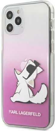 Karl Lagerfeld Etui Apple iPhone 12 Pro Max różowy/pink hardcase Choupette Fun (KLHCP12LCFNRCPI)