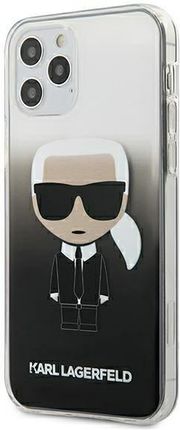 Karl Lagerfeld Etui KLHCP12STRDFKBK Apple iPhone 12 mini czarny/black hardcase Gradient Ikonik