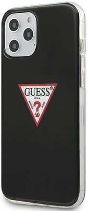 Guess Apple iPhone 12 6,7" Pro Max czarny/black hardcase Triangle Collection (GUHCP12LPCUCTLBK)