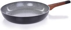 Dedra Patelnia Duża 28Cm Biopan Woodoo Z Uchwytem Soft Touch Imitacji Drewna Objętość 2600Ml (Da25312)