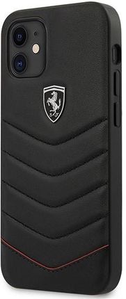Ferrari iPhone 12 5,4" czarny/black hardcase Off Track Quilted (FEHQUHCP12SBK)