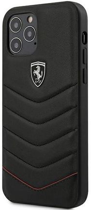 Ferrari iPhone 12 6,7" Pro Max czarny/black hardcase Off Track Quilted (FEHQUHCP12LBK)