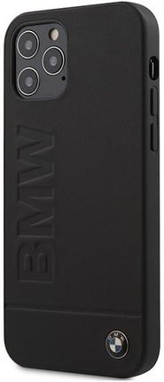 Bmw iPhone 12 6,1" Max/Pro czarny/black hardcase Signature Logo Imprint (BMHCP12MSLLBK)