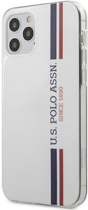 U.S. Polo Assn. US iPhone 12 6,1" Max/Pro biały/white Tricolor Collection (USHCP12MPCUSSWH)