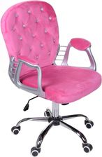 Giosedio Fotel Biurowy Różowy Model Fma012 - Fotele i krzesła biurowe