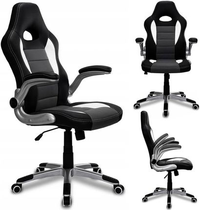 ﻿Fotel Biurowy Krzesło Gracza Gamingowy Ekoskóra Gtr
