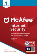 Zdjęcie McAfee Internet Security PL 1U 1Y ESD (MIS11QNR1RAAD) - Wieleń
