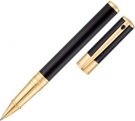 S.T. Dupont DInitial Black & Gold Rp Pióro Kulkowe