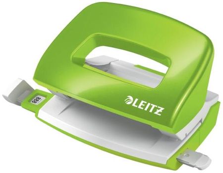 Leitz Dziurkacz Mini metalowy WOW zielony 10 lat gwarancji 10 kartek 50601054