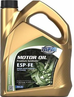 Olej silnikowy MPM 0W20 Premium Synthetic ESP-FE 5 litrów