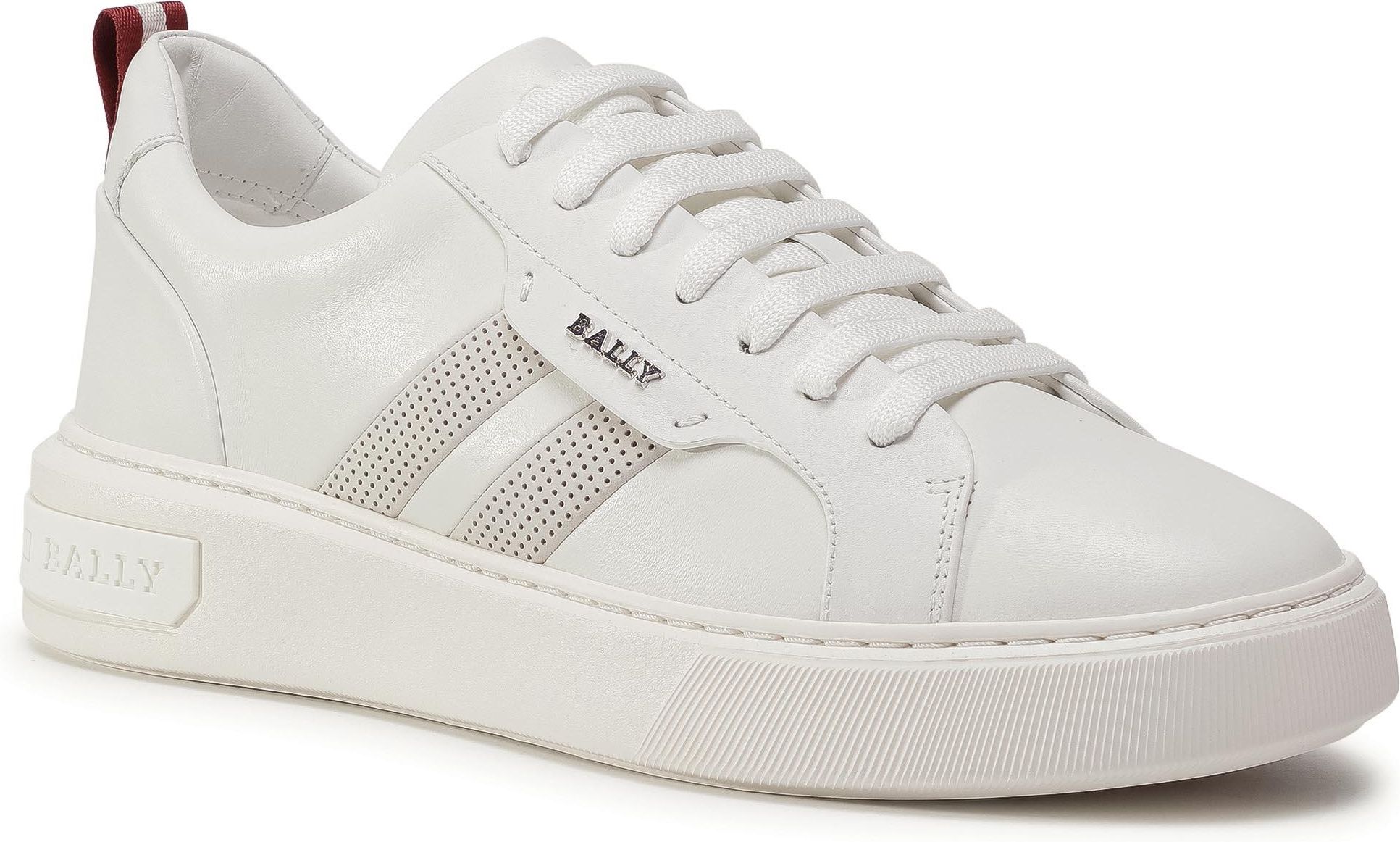 Sneakersy BALLY Maxim 6234684 White Lamb Plain 0300 - Ceny i