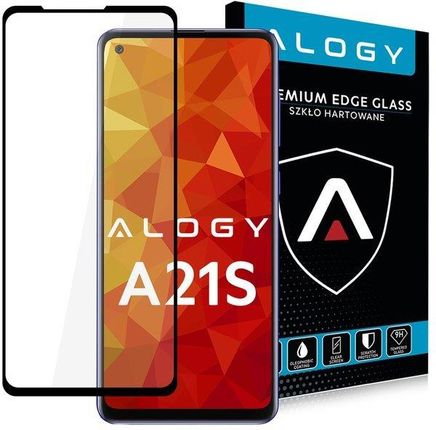 Alogy Szkło Full Glue case friendly do Samsung Galaxy A21S czarne
