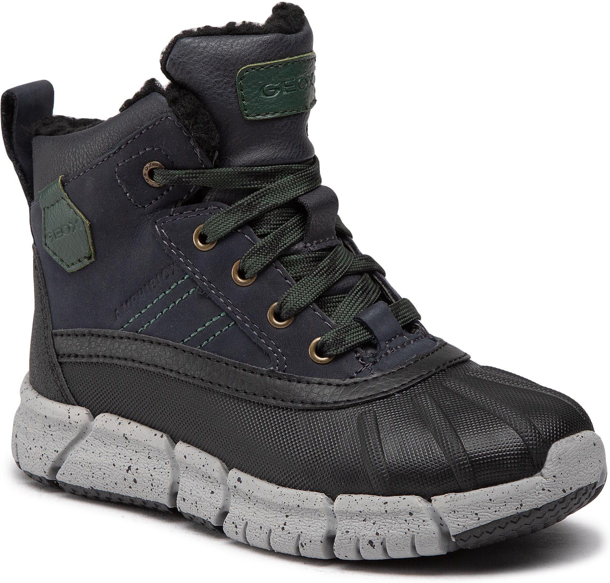 Geox Śniegowce - J Flexyper B Abx D J049Xd 0Cl54 C4428 S Navy/Dk Green ...