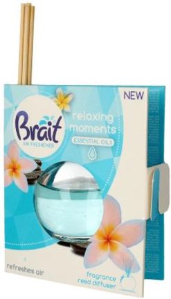 Brait Air Freshener Patyczki Odświeżające + Płyn Relaxing Moments 1Op (4 Szt +40Ml)