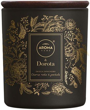 Aroma Home&Dorota Świeca Czerna Róża z Paczulą 150g