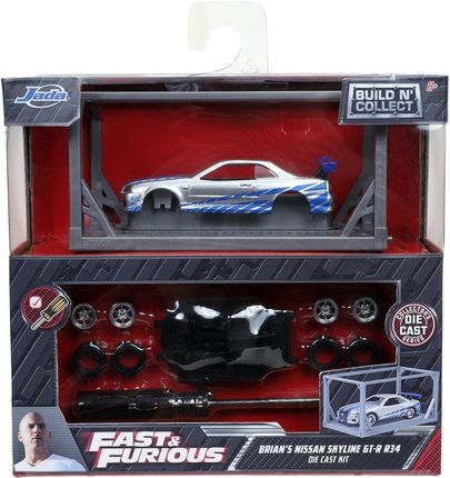 Jada Toys Nissan Skyline GT-R R34 model do złożenia Szybcy i