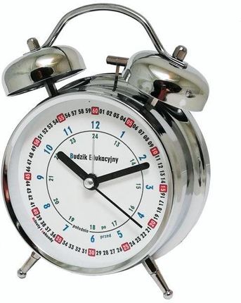 Atrix Budzik Bell Alarm Edukacyjny Odcienie Szarości I Srebra (Atb045Ed)