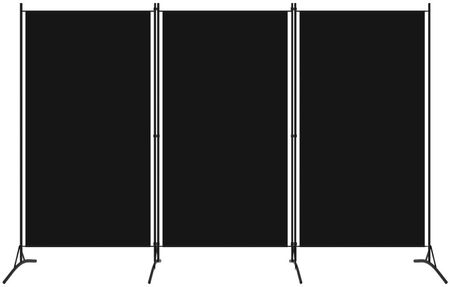 Parawan 3 panelowy czarny 260x180cm