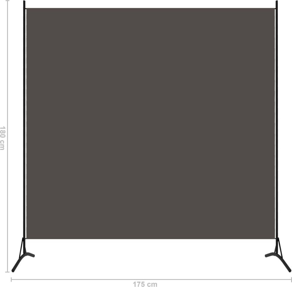Parawan 1 panelowy antracytowy 175x180cm - zdjęcie 3 Parawan 1 panelowy antracytowy 175x180cm