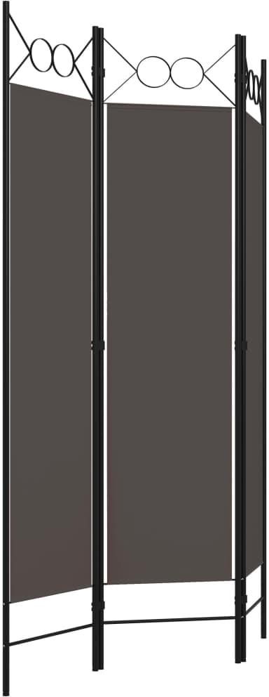 Parawan 3 panelowy antracytowy 120x180cm - zdjęcie 1 Parawan 3 panelowy antracytowy 120x180cm
