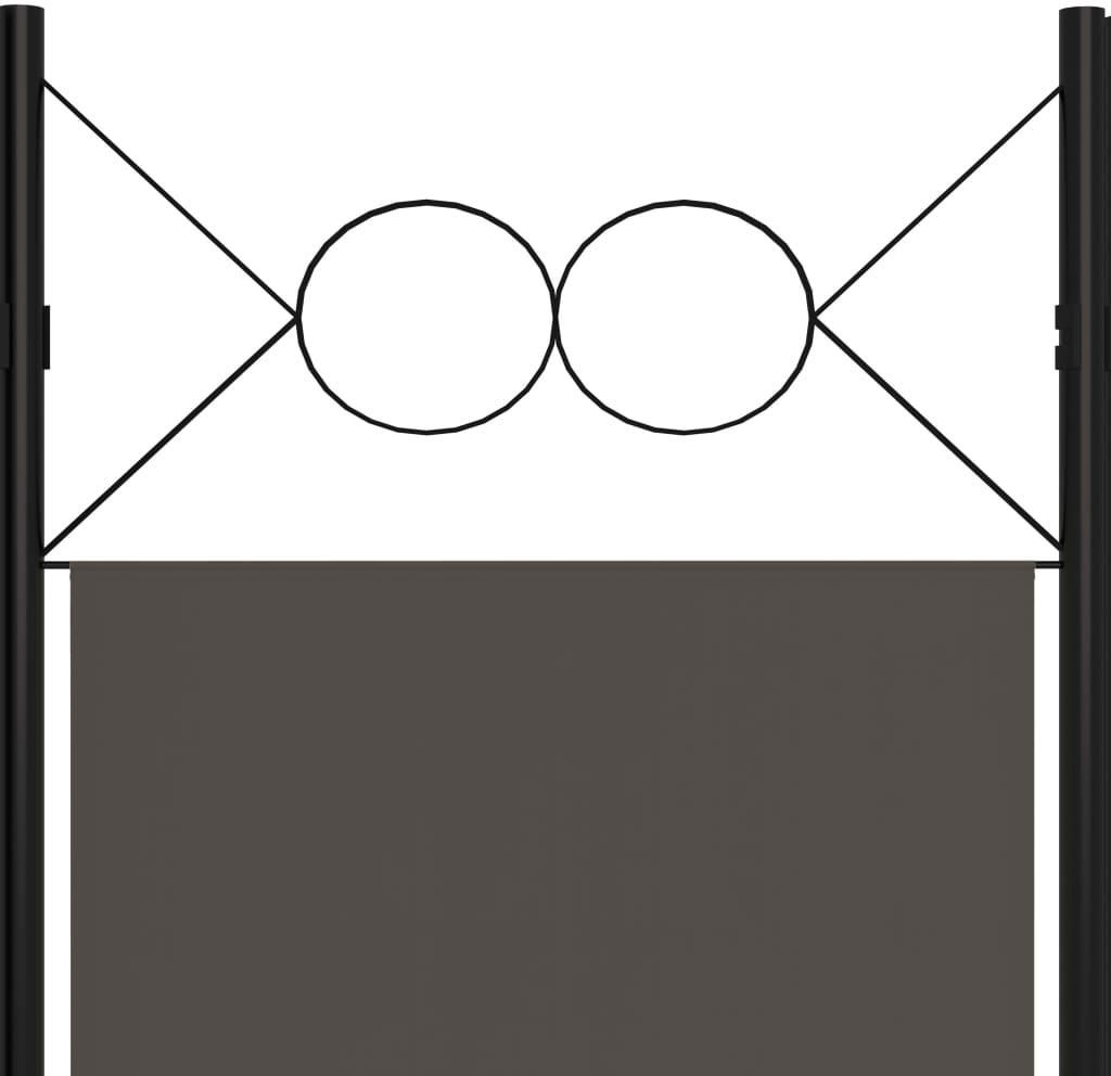 Parawan 3 panelowy antracytowy 120x180cm - zdjęcie 3 Parawan 3 panelowy antracytowy 120x180cm