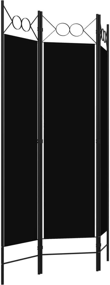 Parawan 3 panelowy czarny 120x180cm - zdjęcie 1 Parawan 3 panelowy czarny 120x180cm