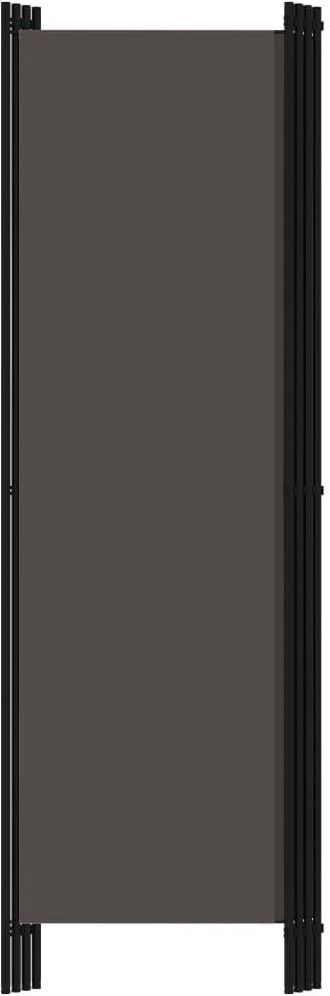 VidaXl Parawan 4 panelowy antracytowy 200x180cm - zdjęcie 1 VidaXl Parawan 4 panelowy antracytowy 200x180cm