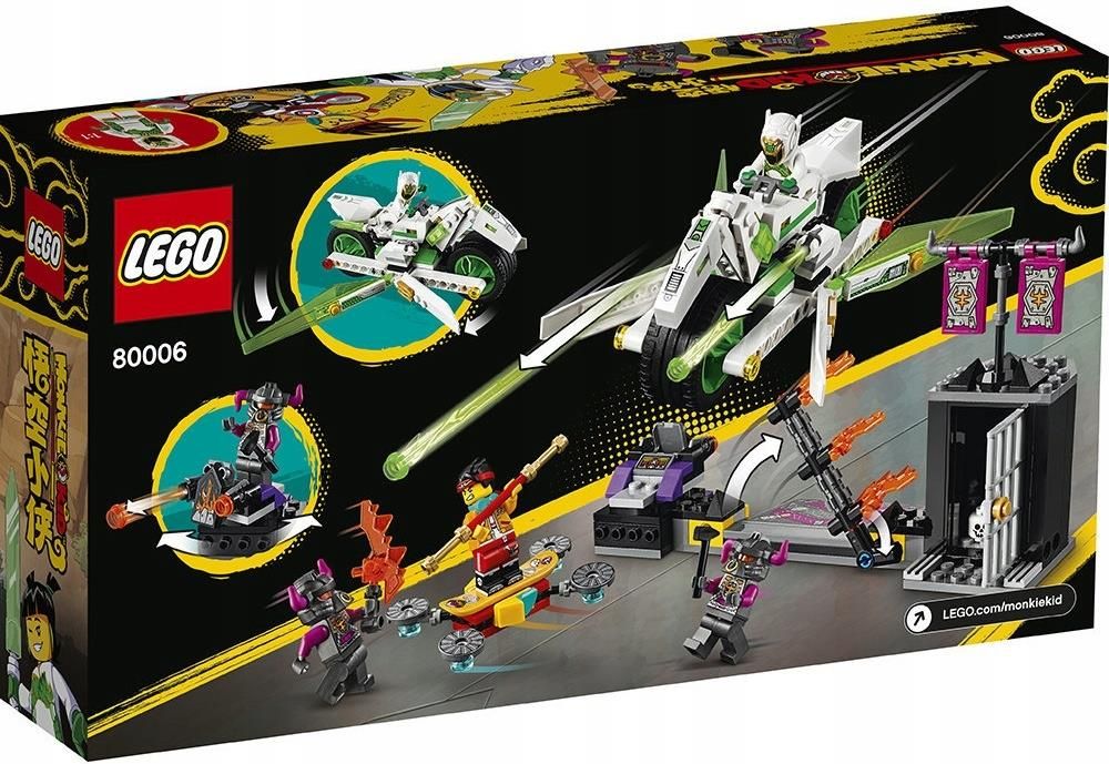 桃太郎さま LEGO 80006 Monkie Kid Motocykl Biały Smok | zklocków.pl