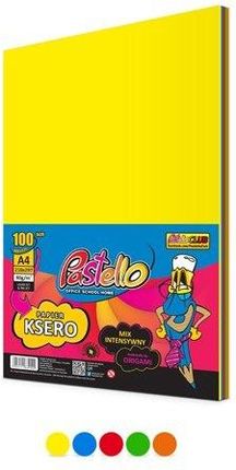 Pastello Papier Ksero Kolorowy A4 100K80G Mix 5 Kolorów
