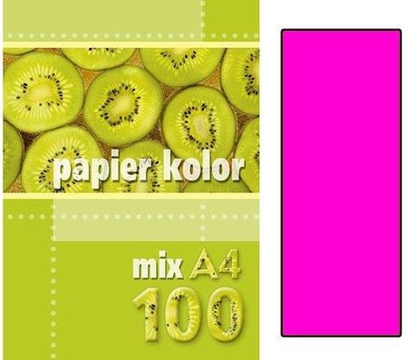 Kreska Papier Ksero Kolorowy A4 100KRóżowy (Fluo)