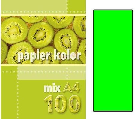 Kreska Papier Ksero Kolorowy A4 100KZielony (Fluo)