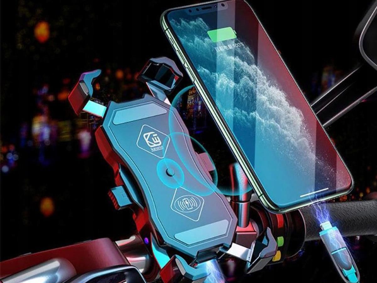 KEWIG UCHWYT NA TELEFON MOTOCYKL ŁADOWARKA QC 3.0 - zdjęcie 4 KEWIG UCHWYT NA TELEFON MOTOCYKL ŁADOWARKA QC 3.0