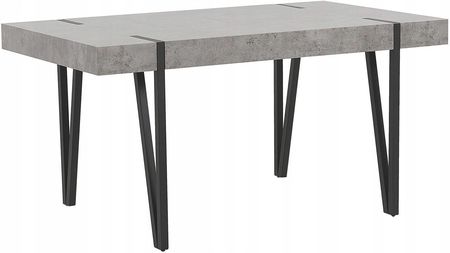 BELIANI Industrialny stół obiadowy do jadalni 150x90 cm metalowe nogi efekt betonu Adena