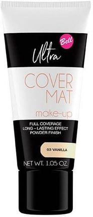 Bell Ultra Cover Mat Makeup Podkład Kryjący 03 Vanilla