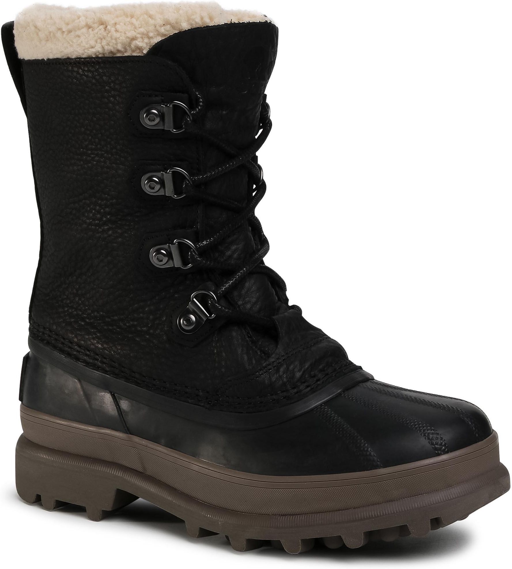 Śniegowce SOREL Caribou Stack Wp NM3907 Black 010 Ceny i opinie