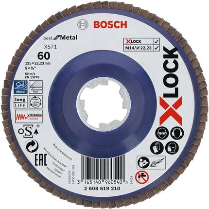 Bosch tarcza listkowa X571 Best for Metal z systemem X-Lock 2608619210