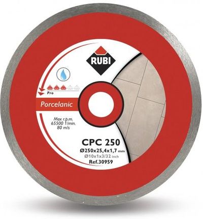 Rubi Tarcza diamentowa do cięcia ceramiki CPC 250mm PRO 25,4mm 30959