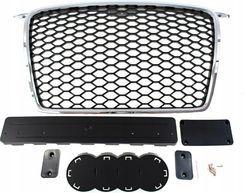 GRILL AUDI A3 8P RS-STYLE CHROME-BLACK (05-09) - Atrapy i grille