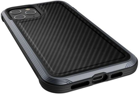 X Doria Etui aluminiowe Raptic Lux Apple iPhone 12 Pro Max Drop test 3m Black Carbon Fiber