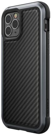 X Doria Etui aluminiowe Raptic Lux Apple iPhone 12/12 Pro Drop test 3m Black Carbon Fiber