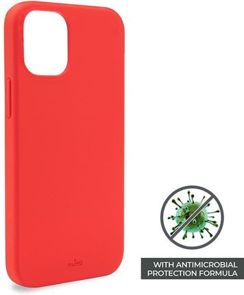 Puro Etui ICON Anti Microbial Cover Apple iPhone 12 mini czerwony