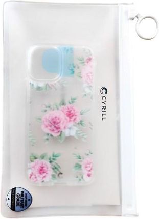 Spigen Etui Cyril Cecile iPhone 12 Mini różowe kwiaty